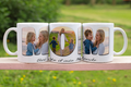 Tazza Personalizzata Mamma: Scritta MOM con Collage 4 Foto - Idea Regalo Unica