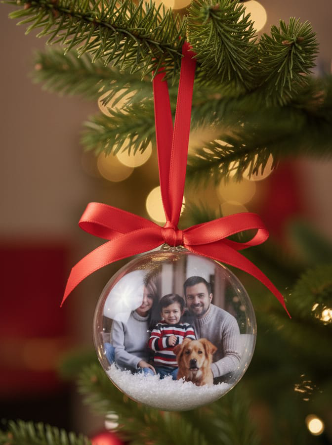 Palla di Natale con Foto Ricordo