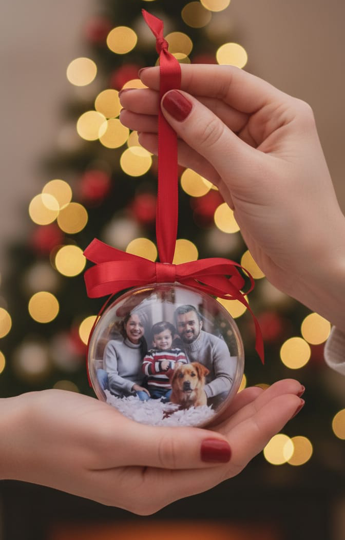 Palla di Natale con Foto Ricordo
