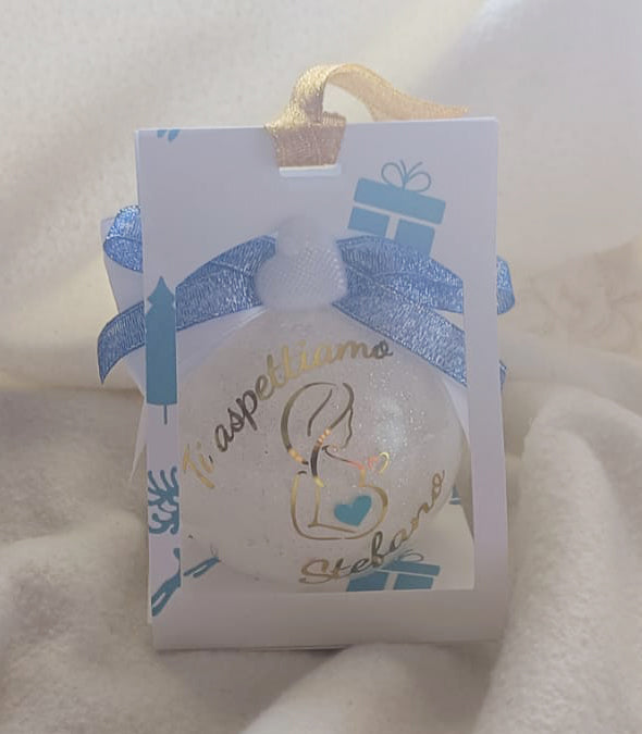 Pallina di Natale Personalizzata per Nascita