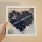 Cornice 3D - Nastro Blu Scritta Argento