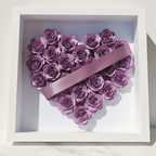 Cornice Bianca - Rose di Carta Lilla