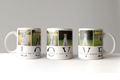 Tazza LOVE Personalizzata con 4 Foto e Dedica Centrale - Idea Regalo San Valentino