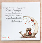 Customizable Ceramic Tile "Love" 15x15
