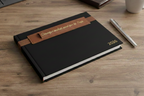 Portapenne in Ecopelle Personalizzato con Dedica - Elegante Accessorio Scrivania con Testo a Scelta