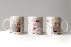 Crea la tua Tazza con Cuori: 2 Sfondi Disponibili e Doppia Foto - Idea Regalo Romantica