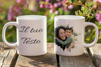 Tazza Foto e Dedica Personalizzata - Crea il Tuo Regalo su Misura con Foto e Frase