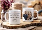 Tazza Foto e Dedica Personalizzata - Crea il Tuo Regalo su Misura con Foto e Frase
