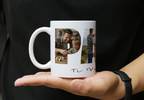 Tazza per il Papà con Collage Foto DAD e Dedica Personalizzabile - Idea Regalo Speciale